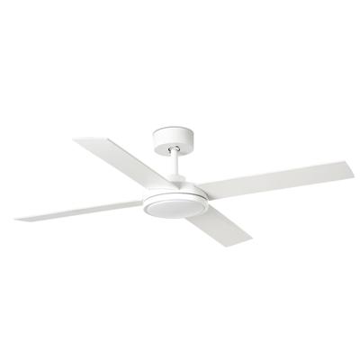 Вентилятор  Faro Потолочный вентилятор SAINT Ш1320MM белый 4 PALAS белый 24W CCT арт. 183463