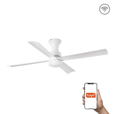 Вентилятор  Faro Потолочный вентилятор FRASER Ш1200MM белый 4 PALAS LED 16W TUYA арт. 219999