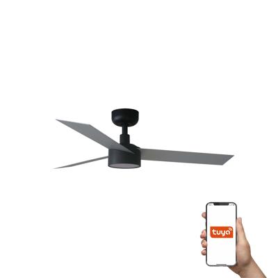 Вентилятор  Faro Потолочный вентилятор CRUISER S Ш1060MM черный/алюминиевый 3 P 18W LED DIM TUYA арт. 220385