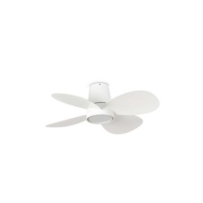 Вентилятор  Faro Потолочный вентилятор KLOVER S Ш800mm белый 4 PALAS 18W LED CCT DIM арт. 220503