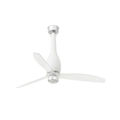 Вентилятор  Faro Потолочный вентилятор Eterfan мат. LED белый/прозрачный 128 см арт. 104238