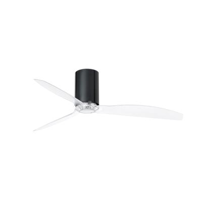 Вентилятор  Faro Глянцевый / прозрачный черный потолочный вентилятор Mini Tube Fan арт. 059109