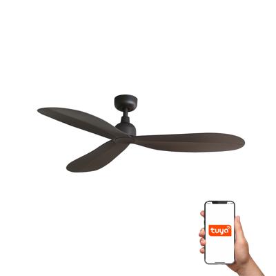 Вентилятор  Faro Вентилятор PALMA M Коричневый IP44 TUYA арт. 220491