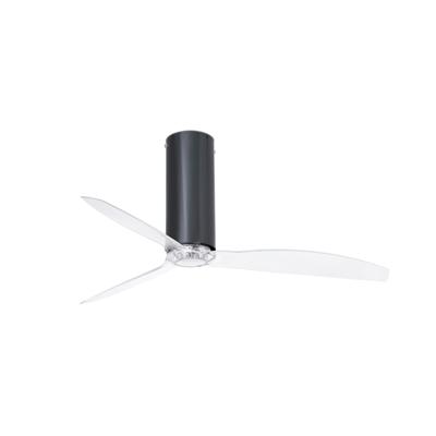 Вентилятор  Faro Глянцевый / прозрачный черный потолочный вентилятор Tube Fan арт. 059105