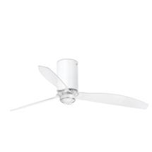 Вентилятор  Faro Потолочный вентилятор Mini Tube Fan мат. белый/прозрачный 128 см арт. 104109