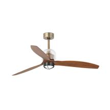 Вентилятор  Faro Потолочный вентилятор с освещением Deco Fan LED DC золотой/деревянный арт. 104111