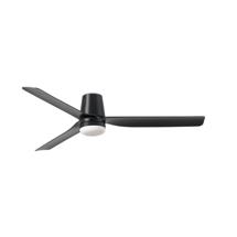 Вентилятор  Faro Потолочный вентилятор PUNT TUB M Ш1300MM черный 3 P черный LED 18W арт. 183359