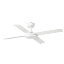 Вентилятор  Faro Потолочный вентилятор SAINT Ш1320MM белый 4 PALAS белый 24W CCT арт. 183463