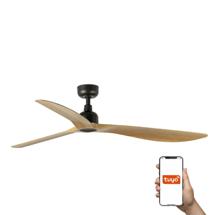 Вентилятор  Faro Потолочный вентилятор OUTWOOD L Ш1500MM коричневый/светлый дуб 3 PALAS IP44 TUYA арт. 220551