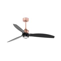 Вентилятор  Faro Потолочный вентилятор Just Fan Ø128 LED медный/черный арт. 106685