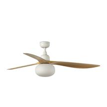 Вентилятор  Faro Потолочный вентилятор с освещением OUTWOOD L Ш1500MM белый/светлый дуб 3 PALAS IP44 1XE27 арт. 220561