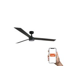 Вентилятор  Faro Потолочный вентилятор CRUISER XL Ш1600MM черный 3 PALAS 18W LED DIM TUYA арт. 220449