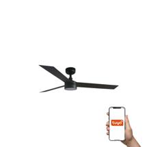 Вентилятор  Faro Потолочный вентилятор CRUISER L Ш1320MM черный 3 PALAS 18W LED DIM TUYA арт. 220433