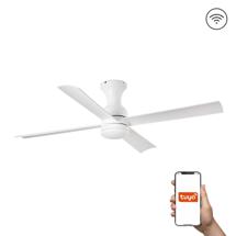 Вентилятор  Faro Потолочный вентилятор FRASER Ш1200MM белый 4 PALAS LED 16W TUYA арт. 219999