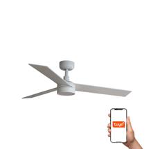 Вентилятор  Faro Потолочный вентилятор RUDDER S Ш1060 белый/ясень 3P LED 18W DIM TUYA арт. 220457