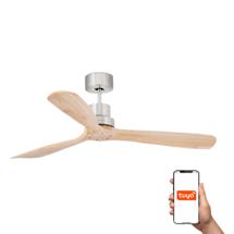 Вентилятор  Faro Потолочный вентилятор LANTAU L DC Ш1320 матовый никель 3 PALAS сосна TUYA арт. 219781