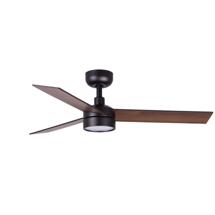 Вентилятор  Faro Вентилятор RUDDER S Ш1060 черный / орех 3 P LED 18W CCT DIM арт. 183747