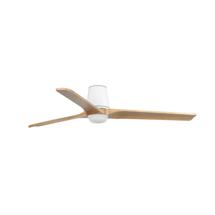 Вентилятор  Faro Потолочный вентилятор HEYWOOD TUB L Ш1320 белый/сосна 3P LED 10W CCT арт. 220209