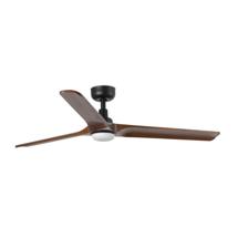 Вентилятор  Faro Вентилятор HEYWOOD L Ш1320mm черный / темное дерево 3P LED 10W CCT арт. 183341