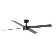 Вентилятор  Faro Потолочный вентилятор RUDDER L 4 Ш1320MM черный/орех 4P 18W LED CCT DIM арт. 220529
