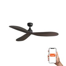 Вентилятор  Faro Вентилятор PALMA M Коричневый IP44 TUYA арт. 220491