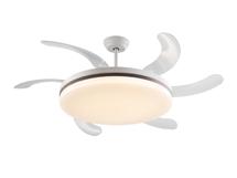 Вентилятор  Schuller Vento Вентилятор потолочный со светодиодом белый/бронзовый  D80/150 DIM арт. 263324