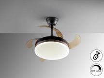 Вентилятор  Schuller Мини вентилятор с подсветкой Vento черный Ø40 DIM арт. 160754