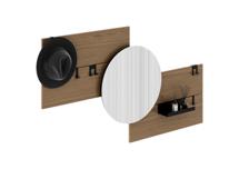 Вешалка Ellipsefurniture Вешалка Stripe M горизонтальная с зеркалом D 60 см (натуральный дуб) арт. ST01571514140