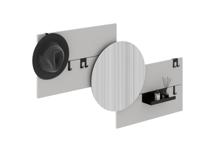 Вешалка Ellipsefurniture Вешалка Stripe M горизонтальная с зеркалом D 60 см (светло-серый) арт. ST01570209940