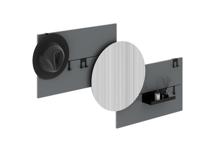 Вешалка Ellipsefurniture Вешалка Stripe M горизонтальная с зеркалом D 60 см (серый) арт. ST01570200540