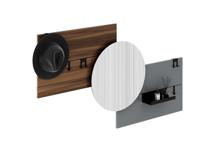 Вешалка Ellipsefurniture Вешалка Stripe M горизонтальная с зеркалом D 60 см (орех, серый) арт. ST01577614940