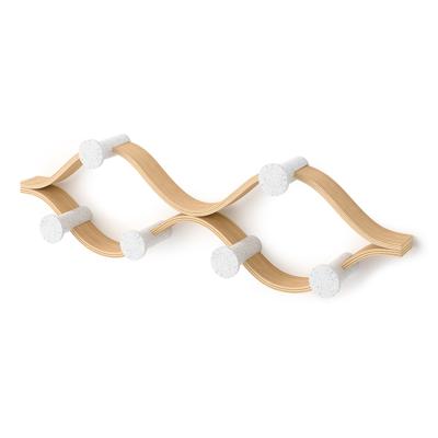 Вешалка Umbra Вешалка настенная montage, 6 крючков, натуральное дерево/белая арт. 1021053-668