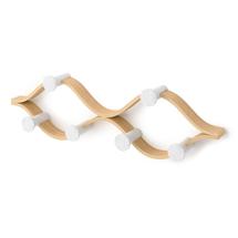 Вешалка Umbra Вешалка настенная montage, 6 крючков, натуральное дерево/белая арт. 1021053-668