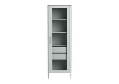 Витрина Ellipsefurniture Витрина Type oak стеклянная высота 200 см R (светло-серый) арт. TYR10204030101