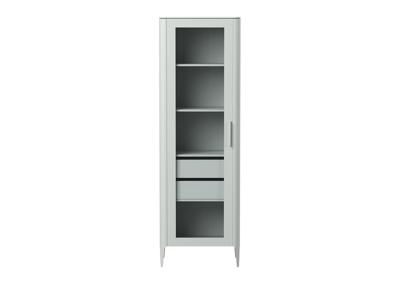Витрина Ellipsefurniture Витрина Type oak стеклянная высота 200 см L (светло-серый) арт. TY010204030101