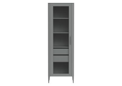 Витрина Ellipsefurniture Витрина Type стеклянная высота 200 см L (серый) арт. TY010303030101