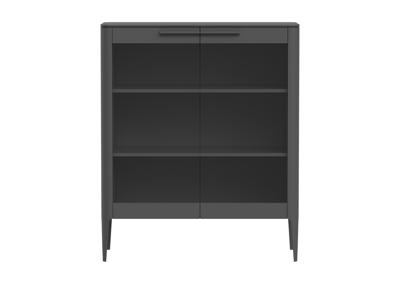 Витрина Ellipsefurniture Витрина Type стеклянная высота 120 см (темно-серый) арт. TY010306010101