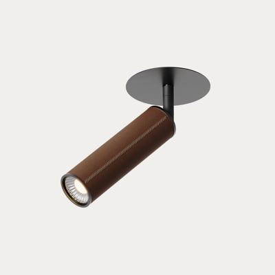 Встраиваемый светильник Aromas del Campo Встраиваемый потолочный светильник Tura коричневая кожа арт. 504226