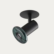 Встраиваемый светильник Aromas del Campo Встраиваемый потолочный светильник Cocus черный металл, зеленый мрамор арт. 504220