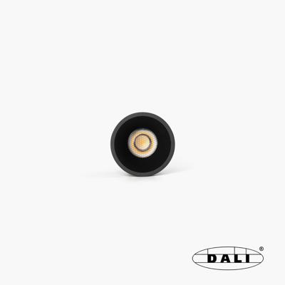 Встраиваемый светильник Faro Tulipa Черный встраиваемый даунлайт 7W 15° 3000K CRI90 DALI арт. 134387