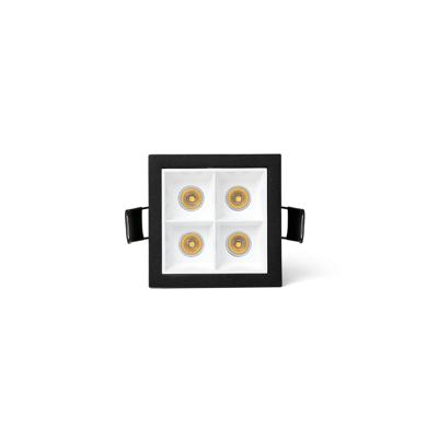 Встраиваемый светильник Faro Встраиваемый светильник TROOP 4x2W черно-белый 36є 3000K CRI90 арт. 263799