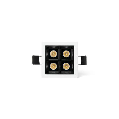 Встраиваемый светильник Faro Встраиваемый светильник TROOP 4x2W черно-белый 36є 2700K CRI90 арт. 262453