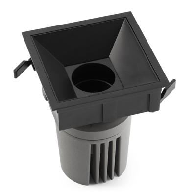 Встраиваемый светильник Faro Встраиваемый светильник DEEP78 C черный 36° 3000K CRI95 STRIPY арт. 128253