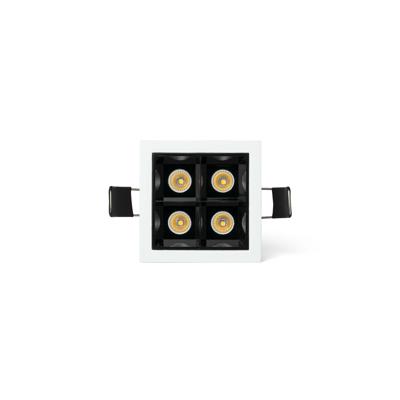 Встраиваемый светильник Faro Встраиваемый светильник TROOP 4x2W черный-белый 15є 2700K CRI90 арт. 263751