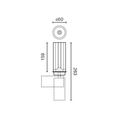 Встраиваемый светильник Faro Модульный проектор Teide Black 7W 20° 2700K CRI97 DALI арт. 125521