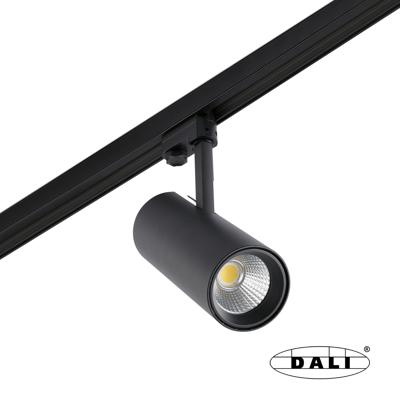 Встраиваемый светильник Faro Трековый прожектор Fuga Medium черный LED 22W 2700K 24є DALI арт. 113716