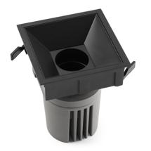 Встраиваемый светильник Faro Встраиваемый светильник DEEP78 C черный 36° 3000K CRI95 STRIPY арт. 128253