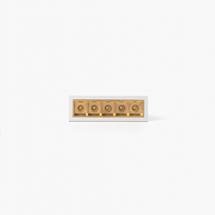 Встраиваемый светильник Faro Встраиваемый светильник TROOP 5x2W бело-золотой 15° 4000K CRI90 арт. 128607