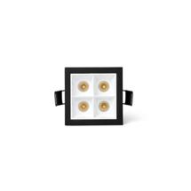 Встраиваемый светильник Faro Встраиваемый светильник TROOP 4x2W черно-белый 36є 3000K CRI90 арт. 263799