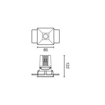 Встраиваемый светильник Faro Встраиваемый светильник DEEP60 C SMARCO белый 15° 4000K CRI95 арт. 127957